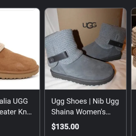 Woman's Knit Shiana Ugg Boots size 6 NWOT - Picture 10 of 10